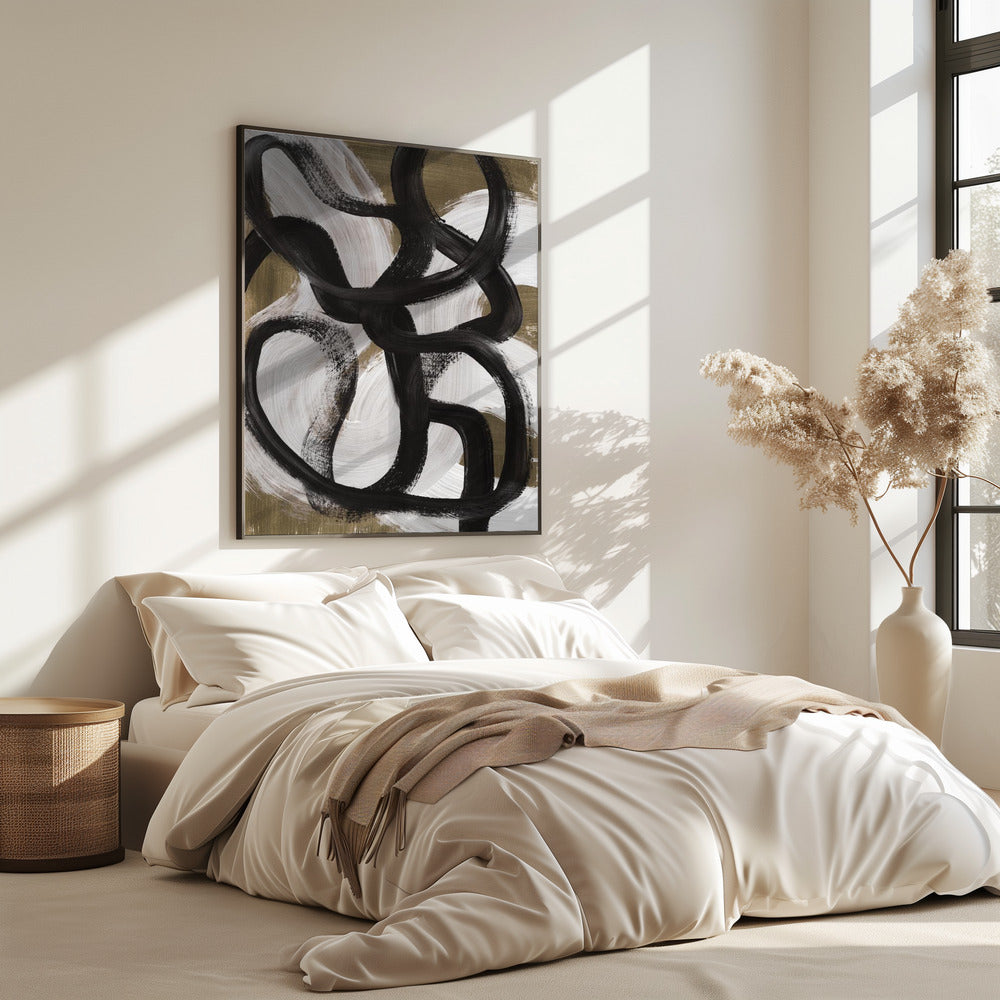Abstract Brush Strokes 127X | Poster