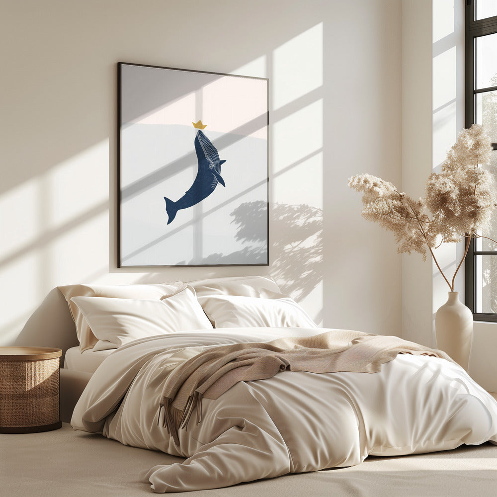 Blauwal-Segelboot | Poster