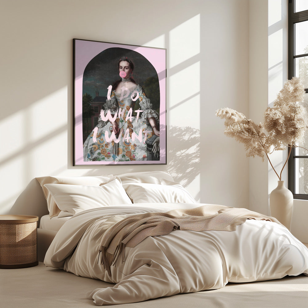 PINK ICH MACHE, WAS ICH WILL MAXIMALISTISCHE KUNST | Poster