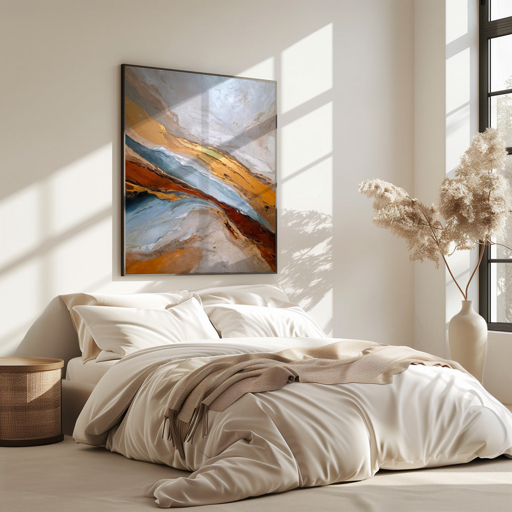 Golden Horizon Waves | Poster