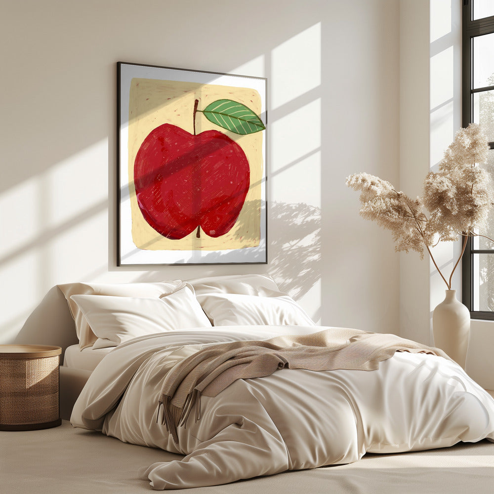 Großer roter Apfel | Poster