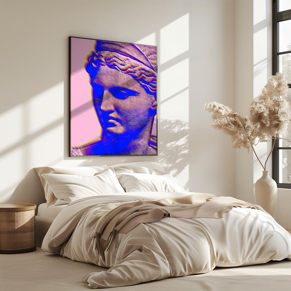 Vibrant Glitch Bust | Poster