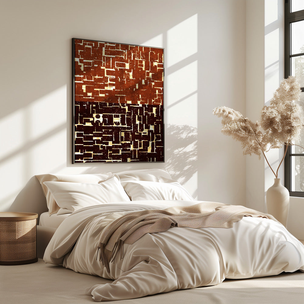 Wandteppich mit Doppellabyrinth | Poster