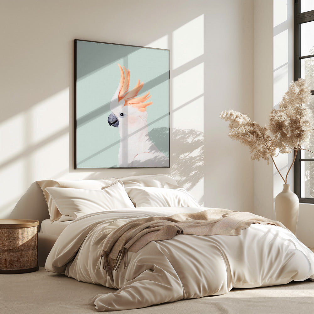 Cockatoo on Mint | Poster