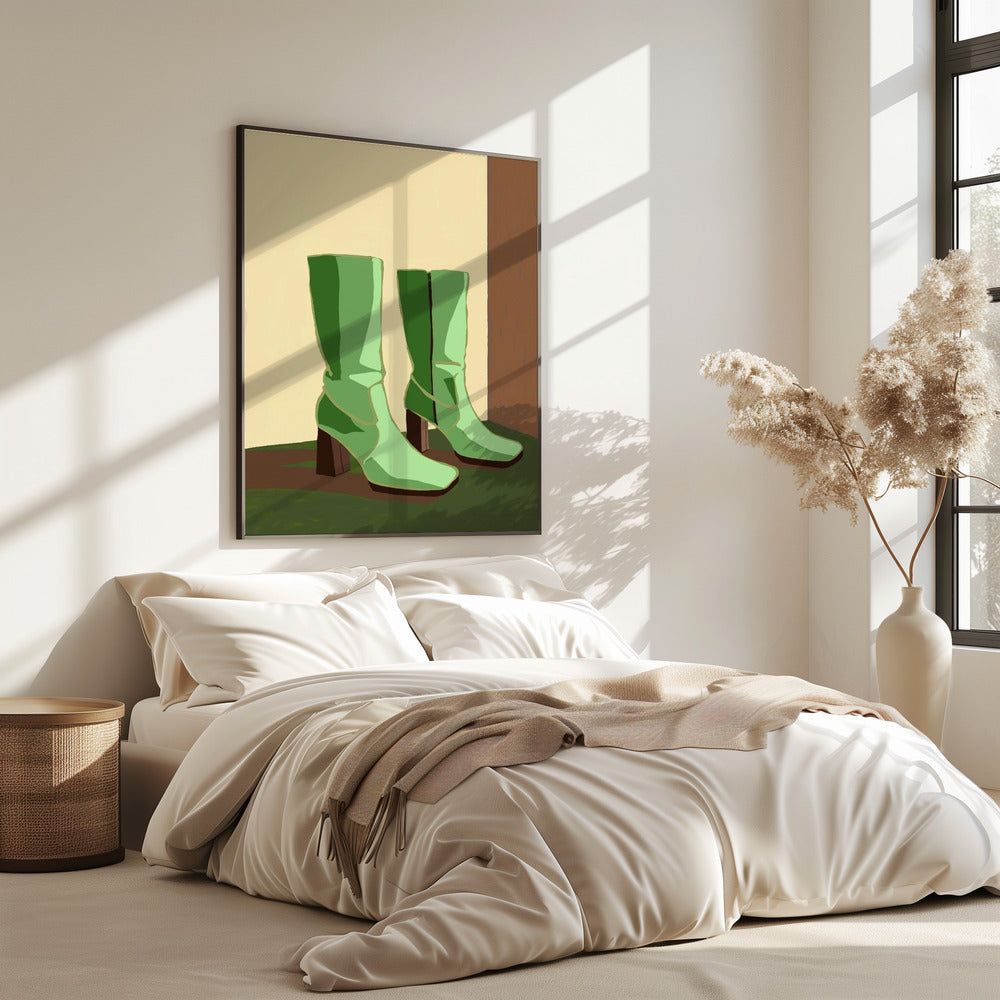 Grüne Stiefel | Poster