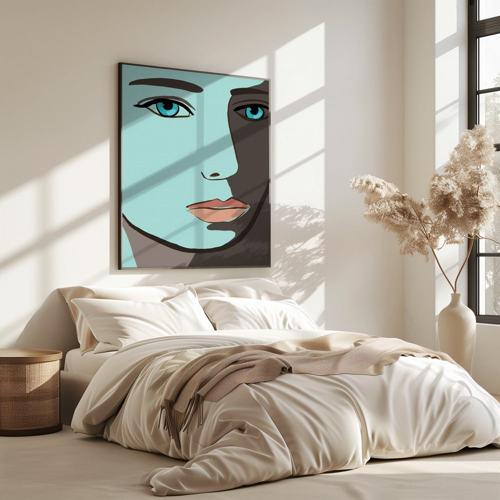 Blaues Gesicht | Poster