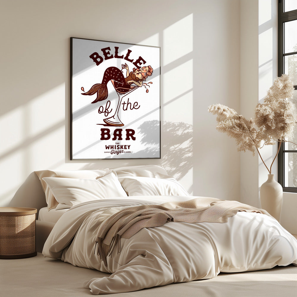 Belle of the Bar Meerjungfrau Pin-Up Art | Poster