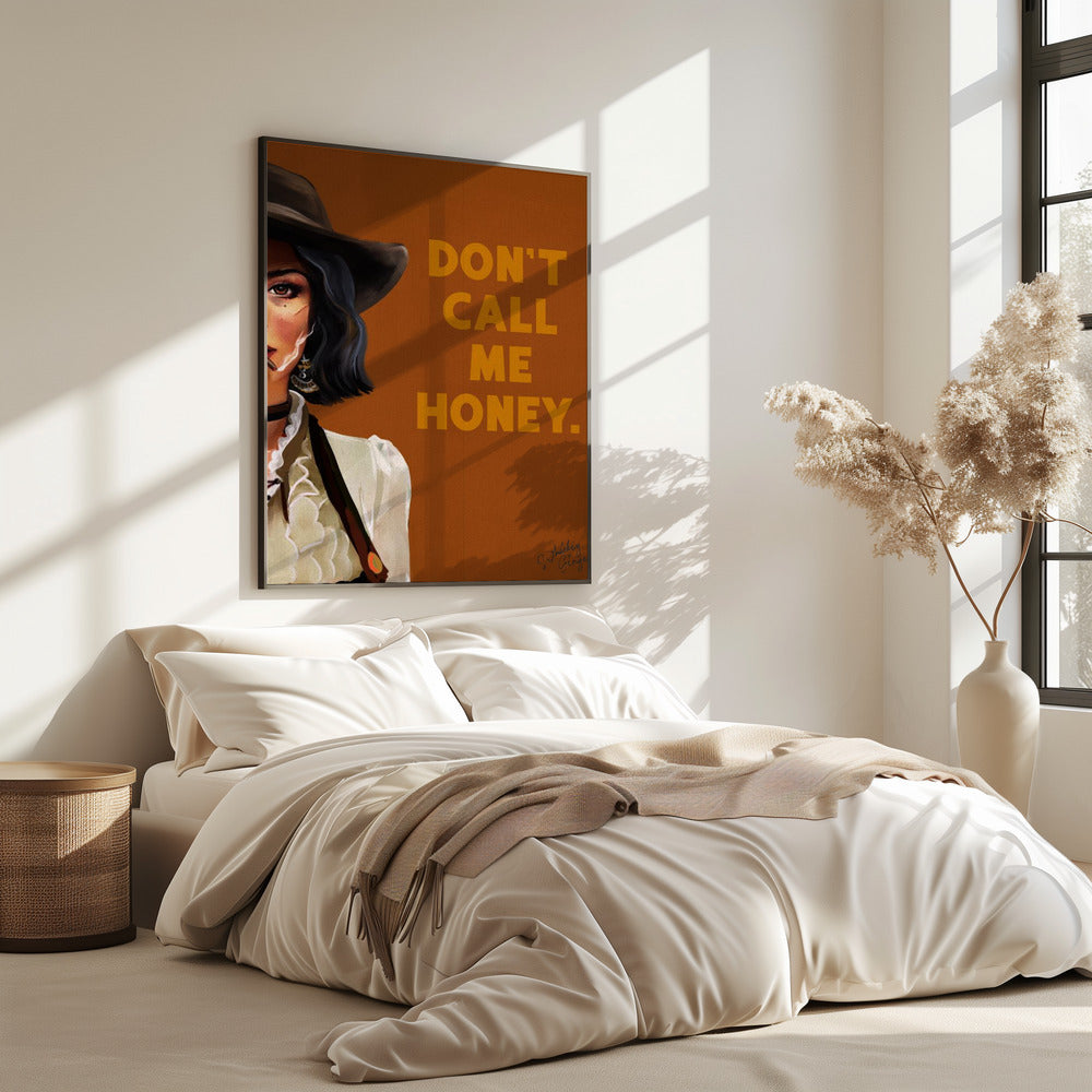 Nenn mich nicht Honey Badass Western Cowgirl Art | Poster