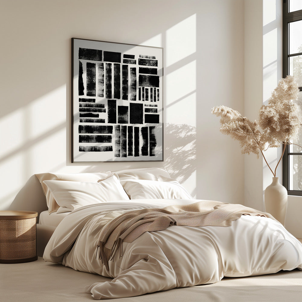 Monochrome Blocks | Poster