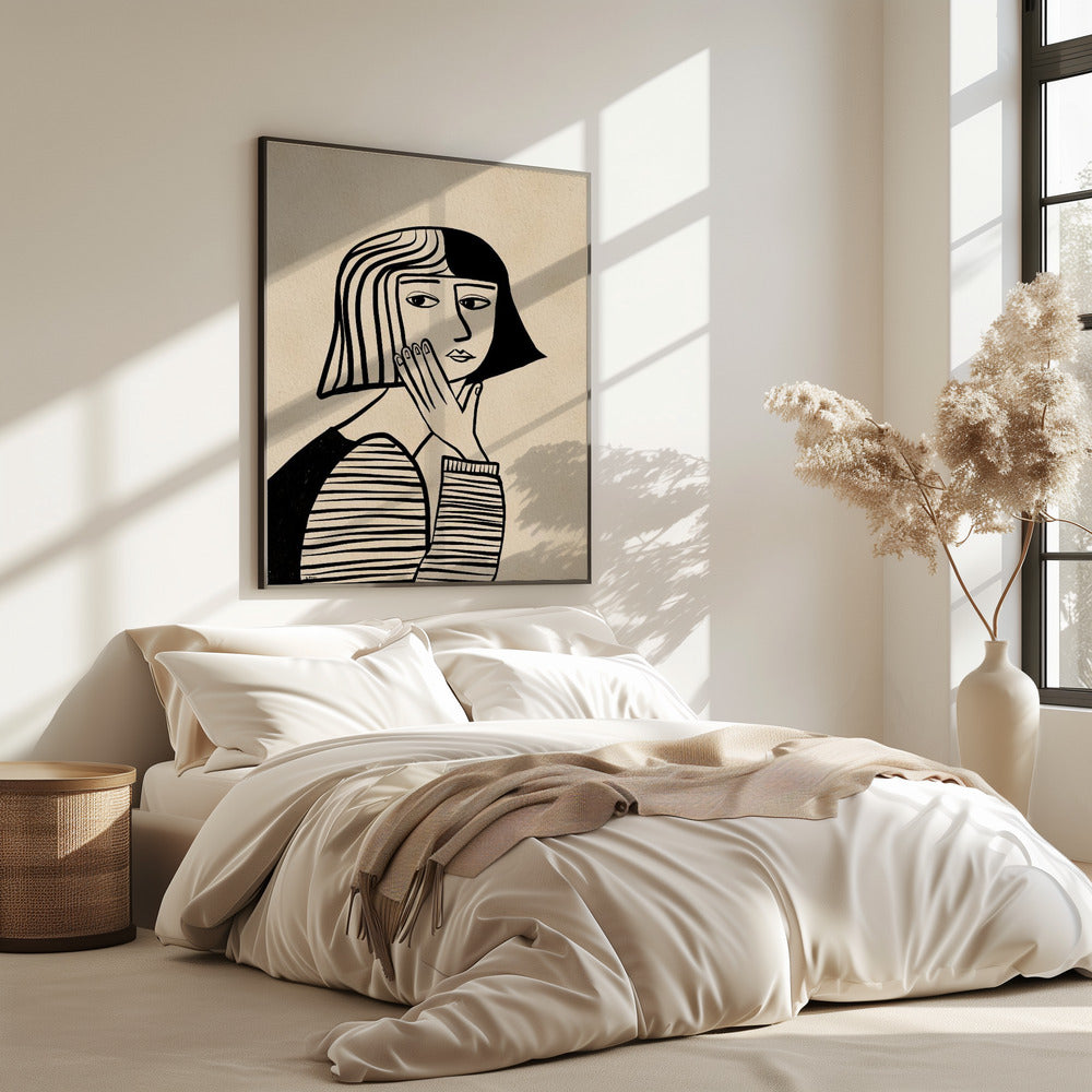 Denkendes Mädchen | Poster