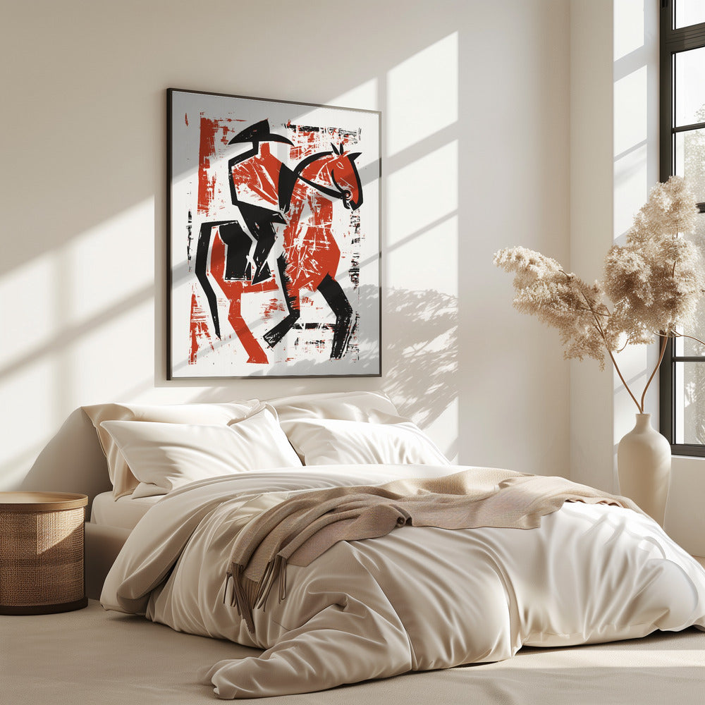 Abstrakter Reiter | Poster