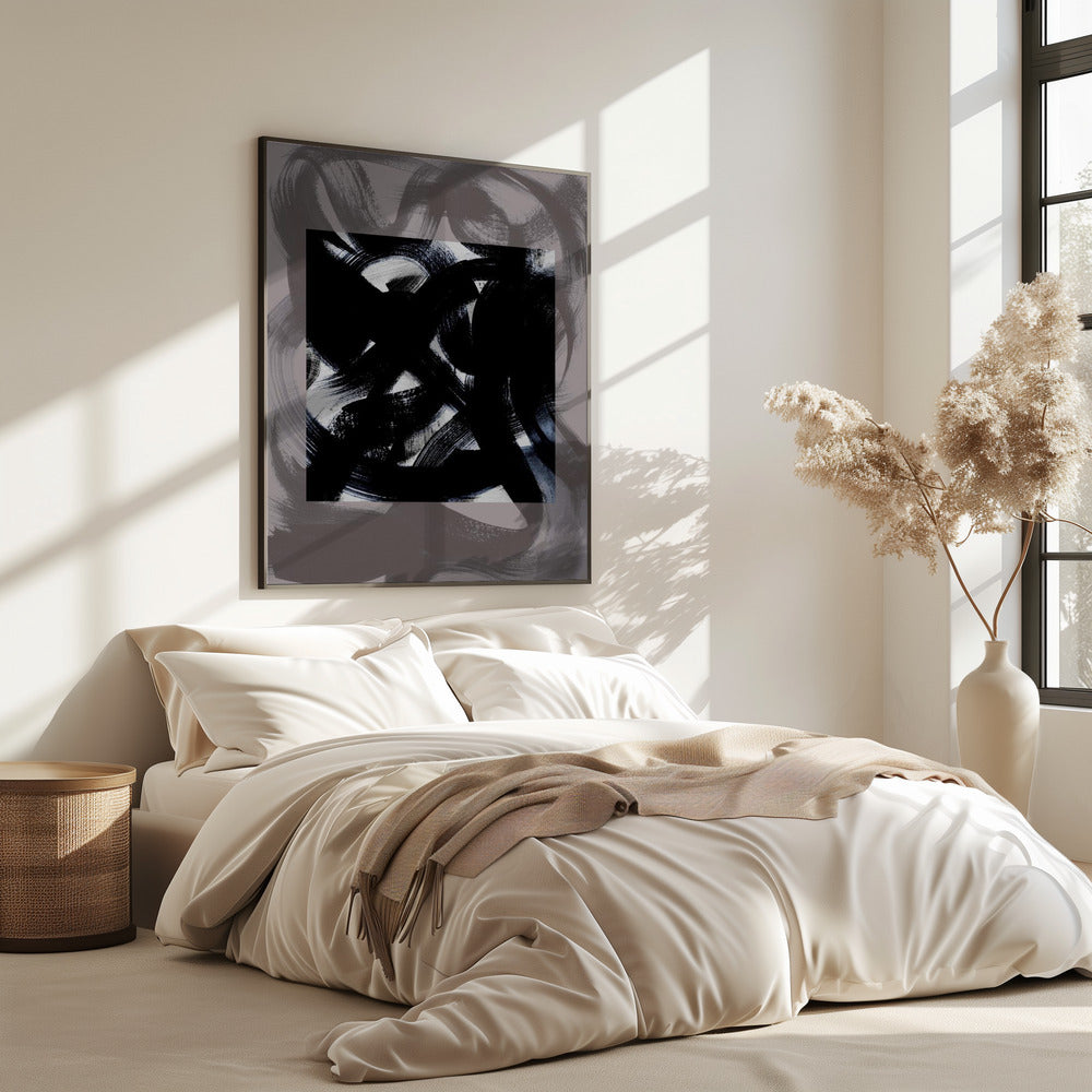 Abstrakte Pinselstriche 164Y | Poster