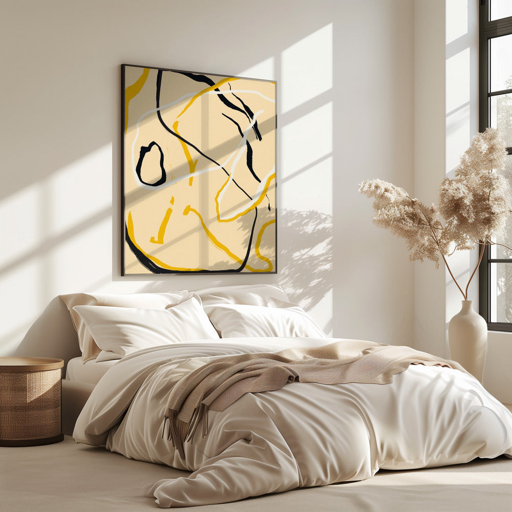 Goldene Flusslinien | Poster