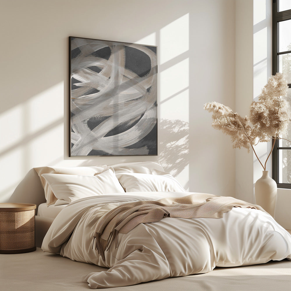 Abstract Brush Strokes 129X | Poster