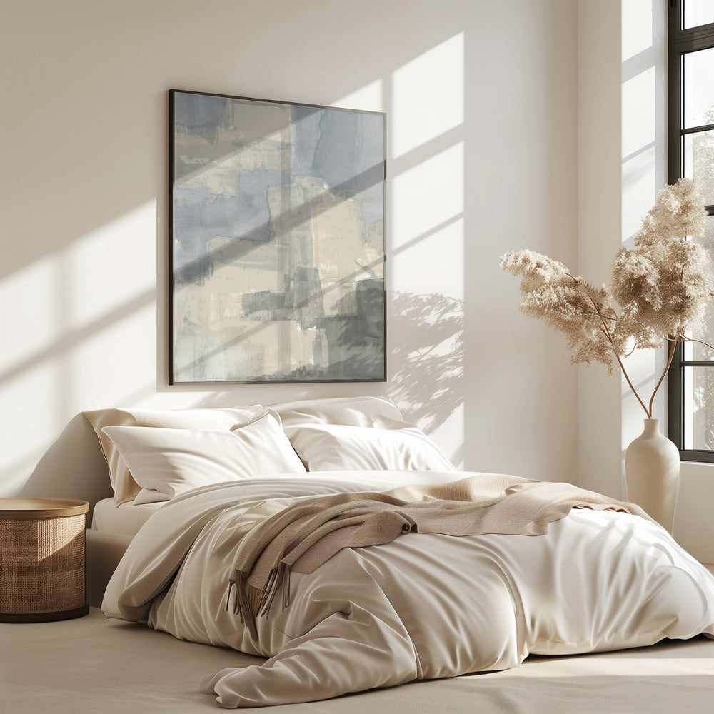 Abstrakte neutrale Formen in Grau und Beige 2 | Poster