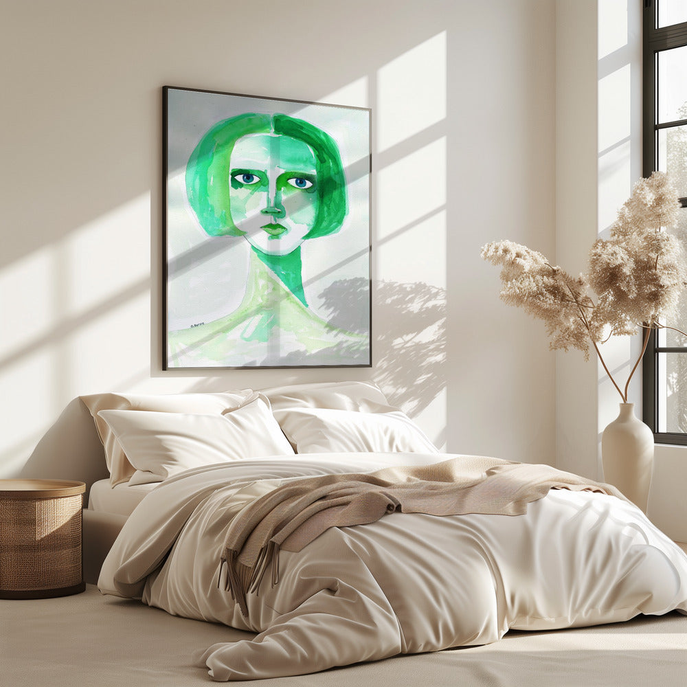 Grünes Mädchen | Poster