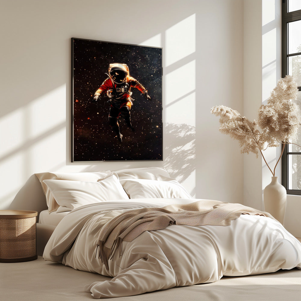 Ein Astronaut im Weltraum | Poster