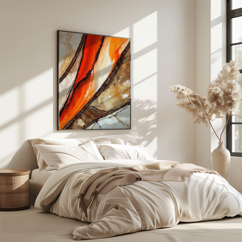 Fiery Canyon Veins | Poster