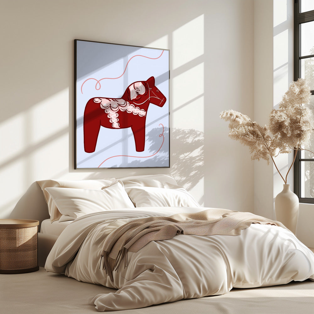 Rotes Pferd, Whimsy Poster