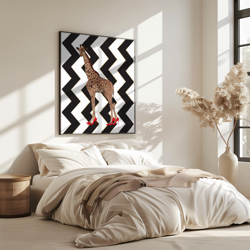 Giraffe Heels Zickzack | Poster