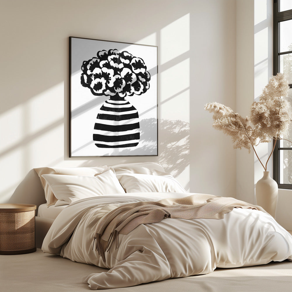 Vase gestreift | Poster