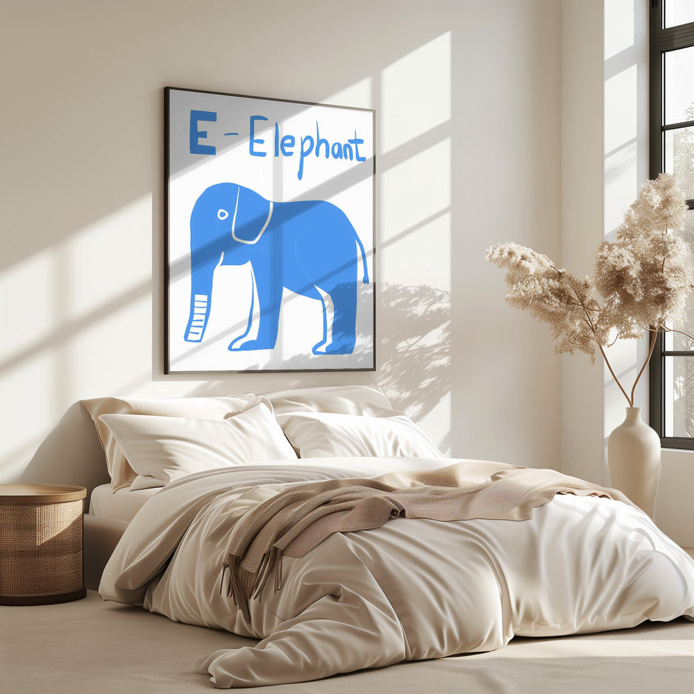 Großer blauer Elefant | Poster