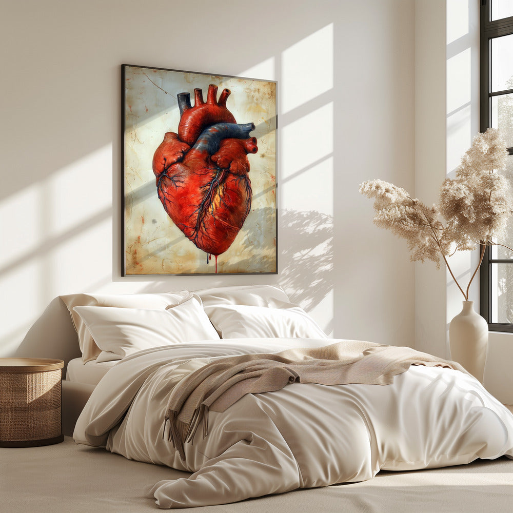 Anatomie Kunst 3 Herz | Poster