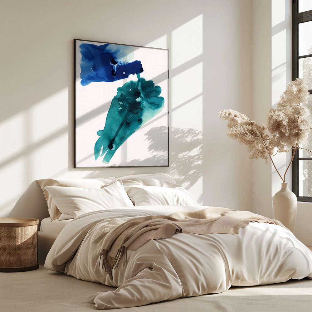Abstract Watercolour Washes Shapes 1 | Poster