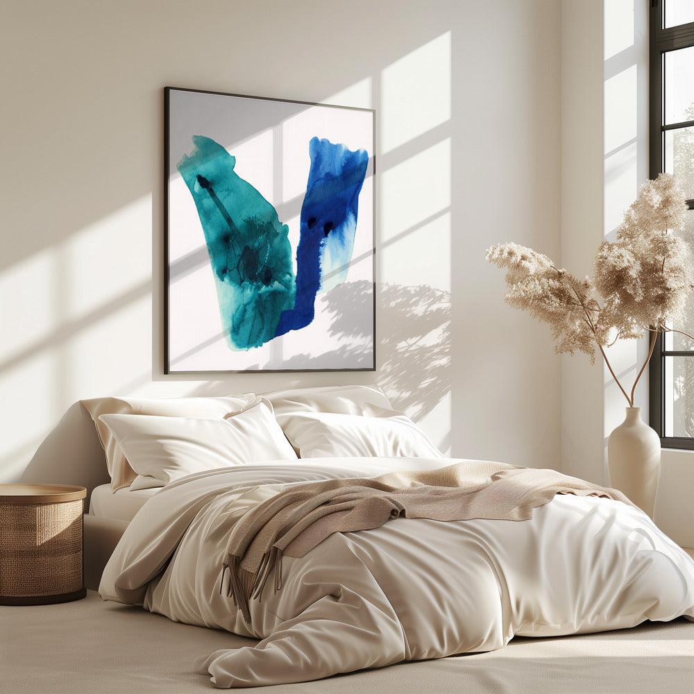 Abstract Watercolour Washes Shapes 2 | Poster