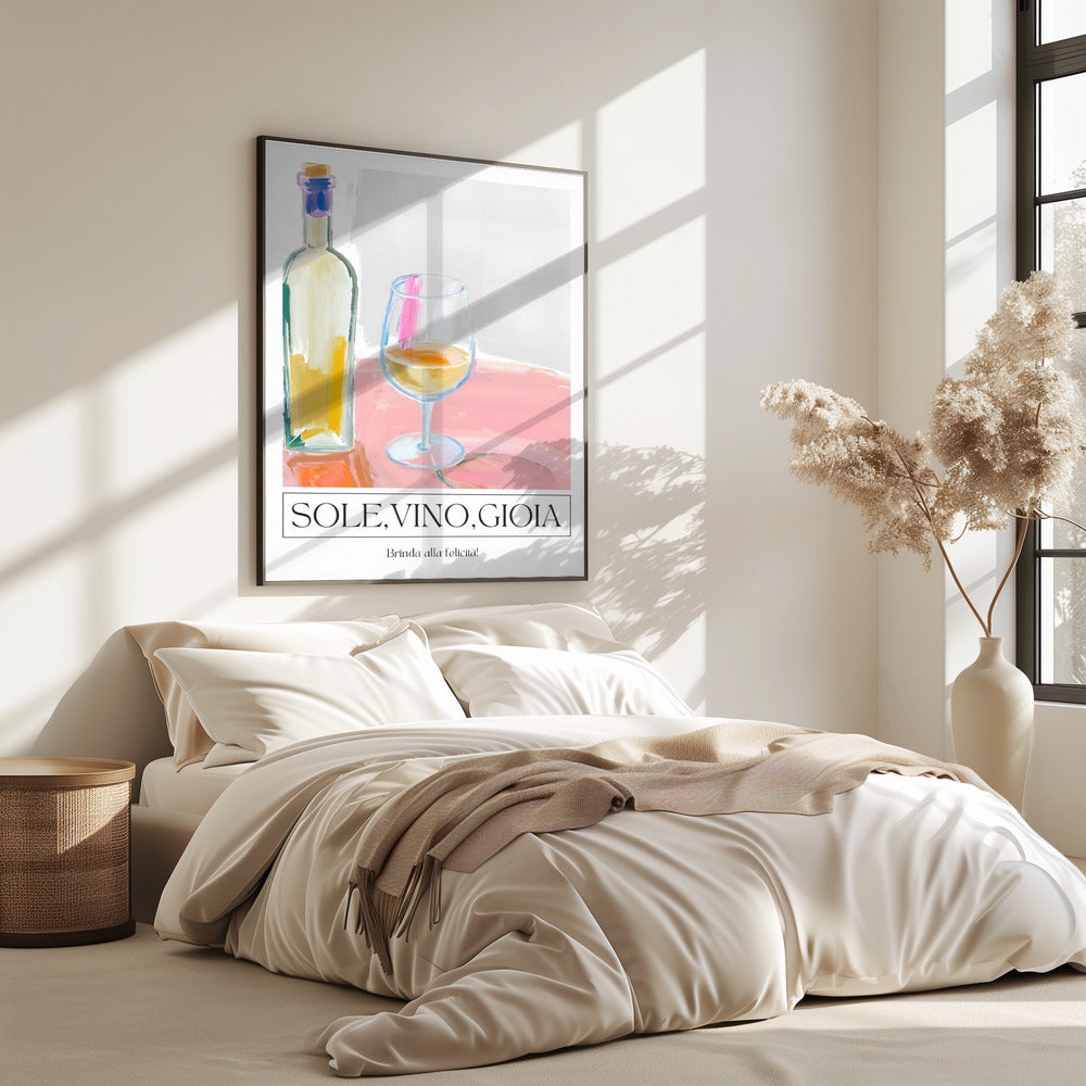 Sole, vino, gioia | Poster