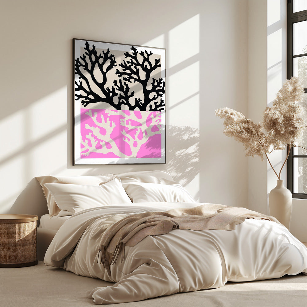 Doppelte Korallensilhouetten | Poster