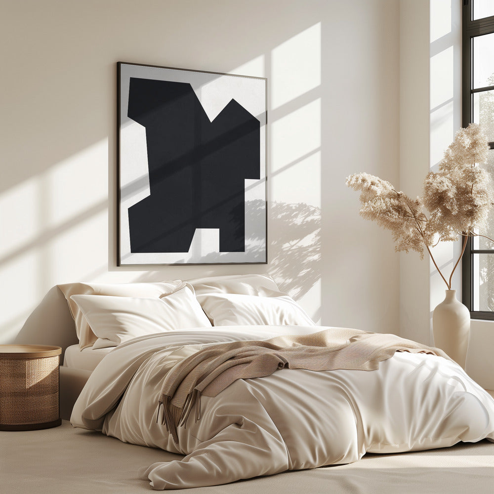 Schwarz-Weiß-Geometrie 6 | Poster