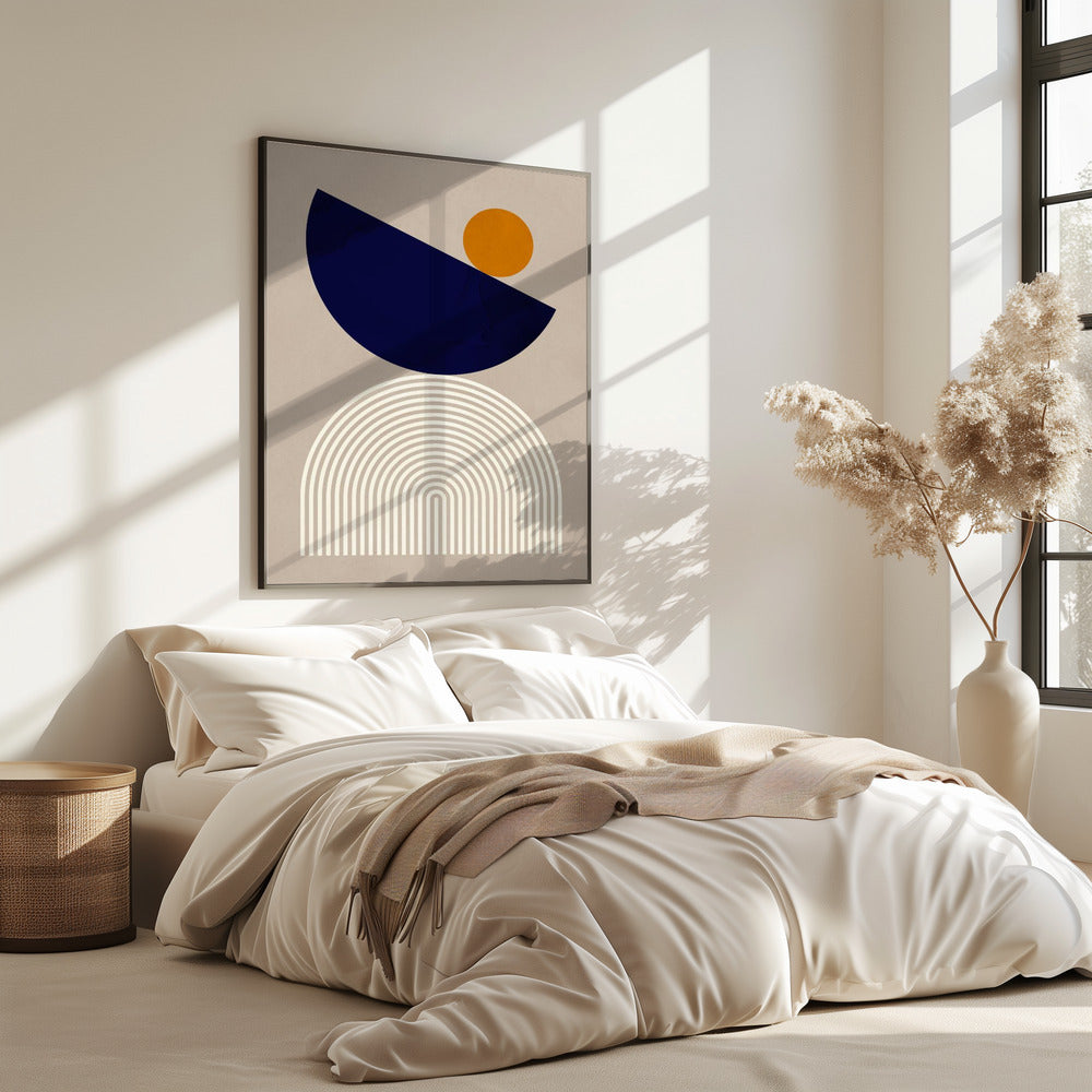 Linien und Halbkreise 2 | Poster