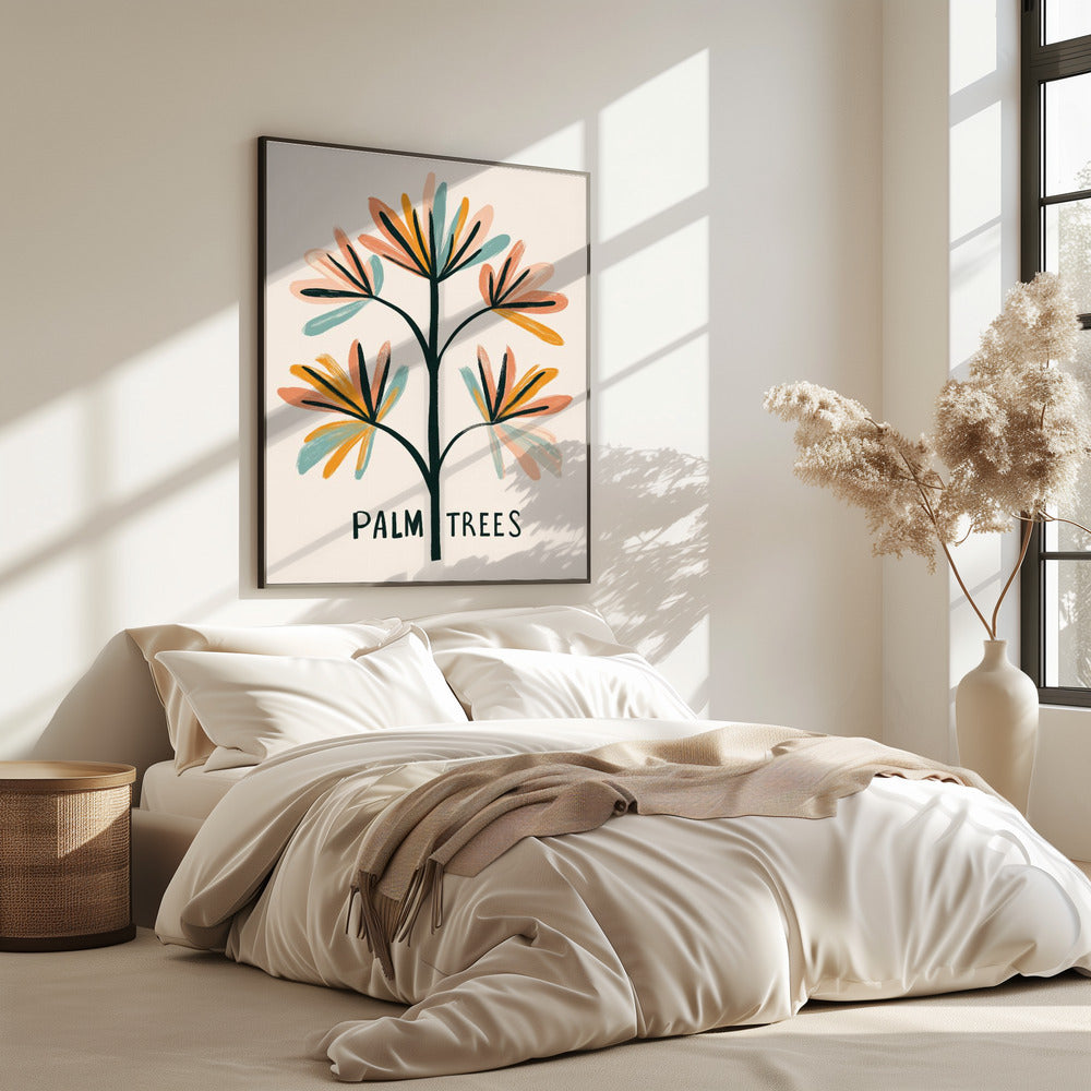 Tropische Pinselstriche | Poster
