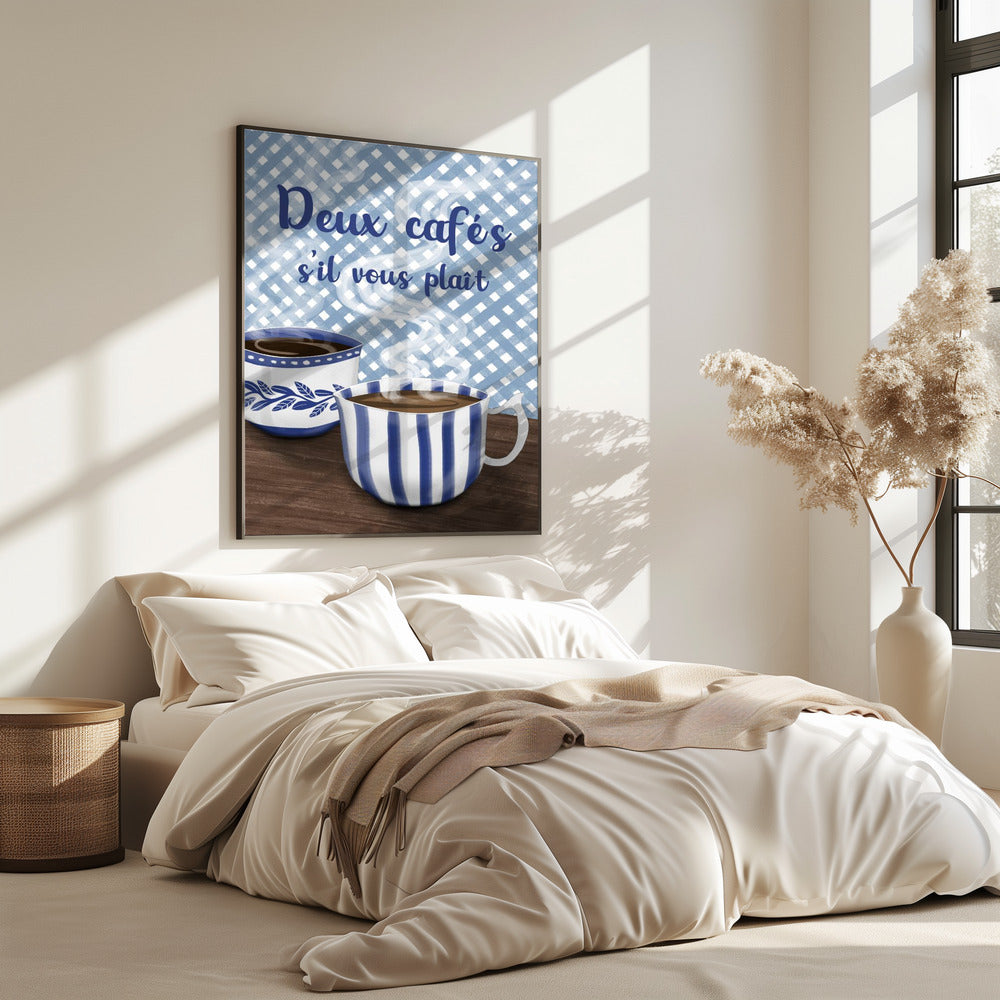 Zwei Kaffee bitte | Poster