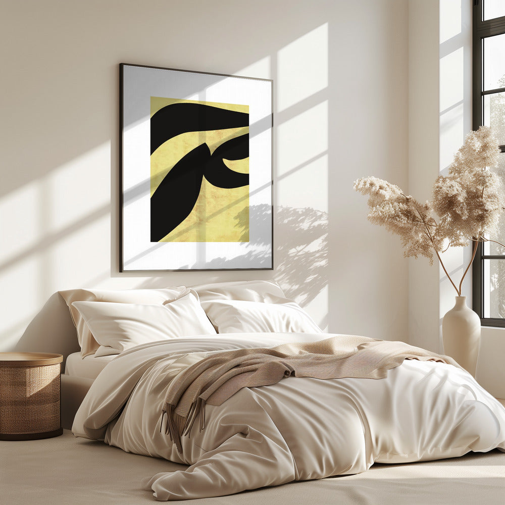 Abstract Black Shapes Print No 1 | Poster