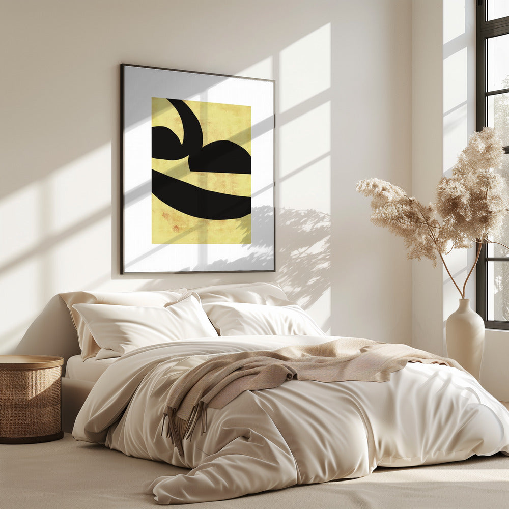 Abstract Black Shapes Print No 2 | Poster