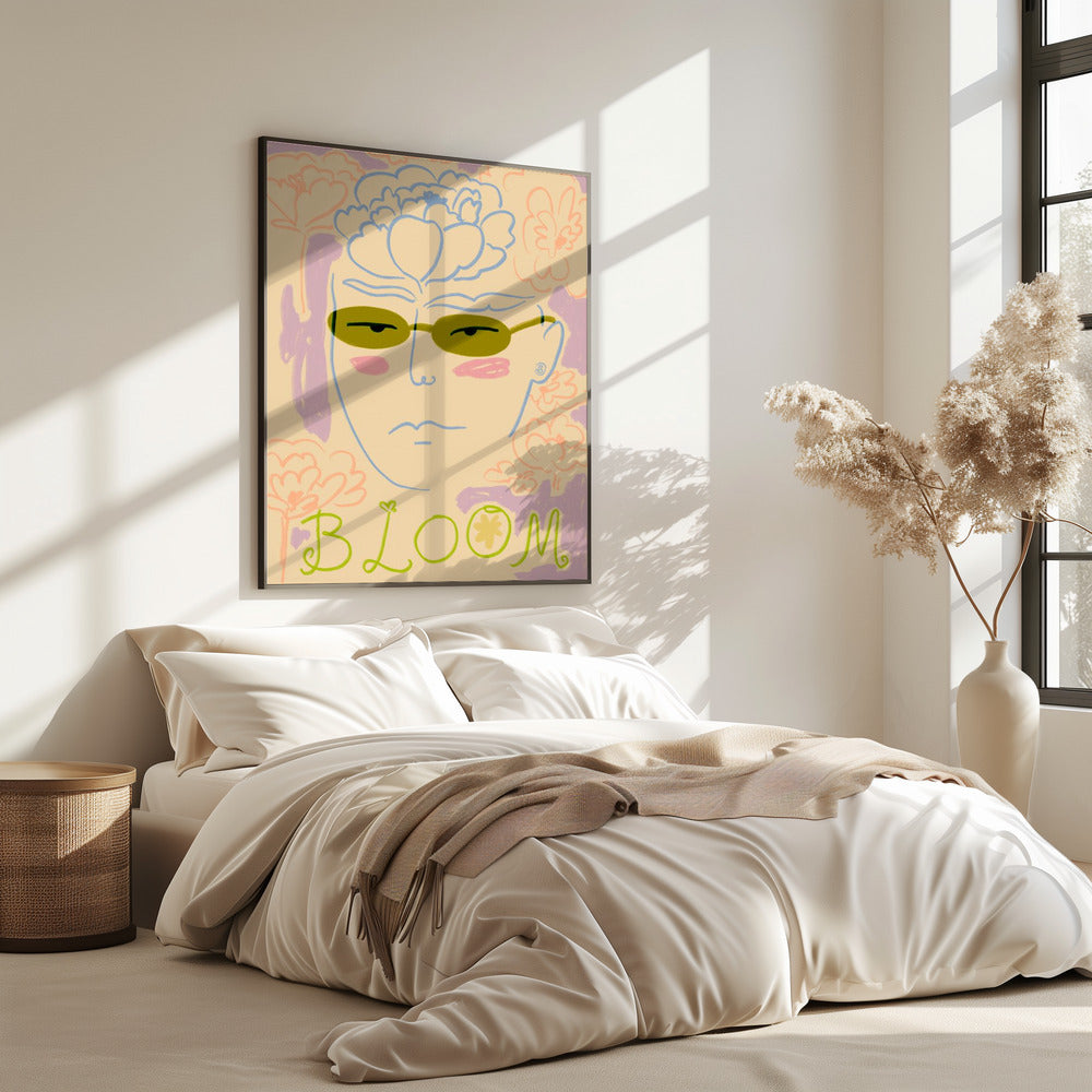 Florale Sonnenbrille | Poster