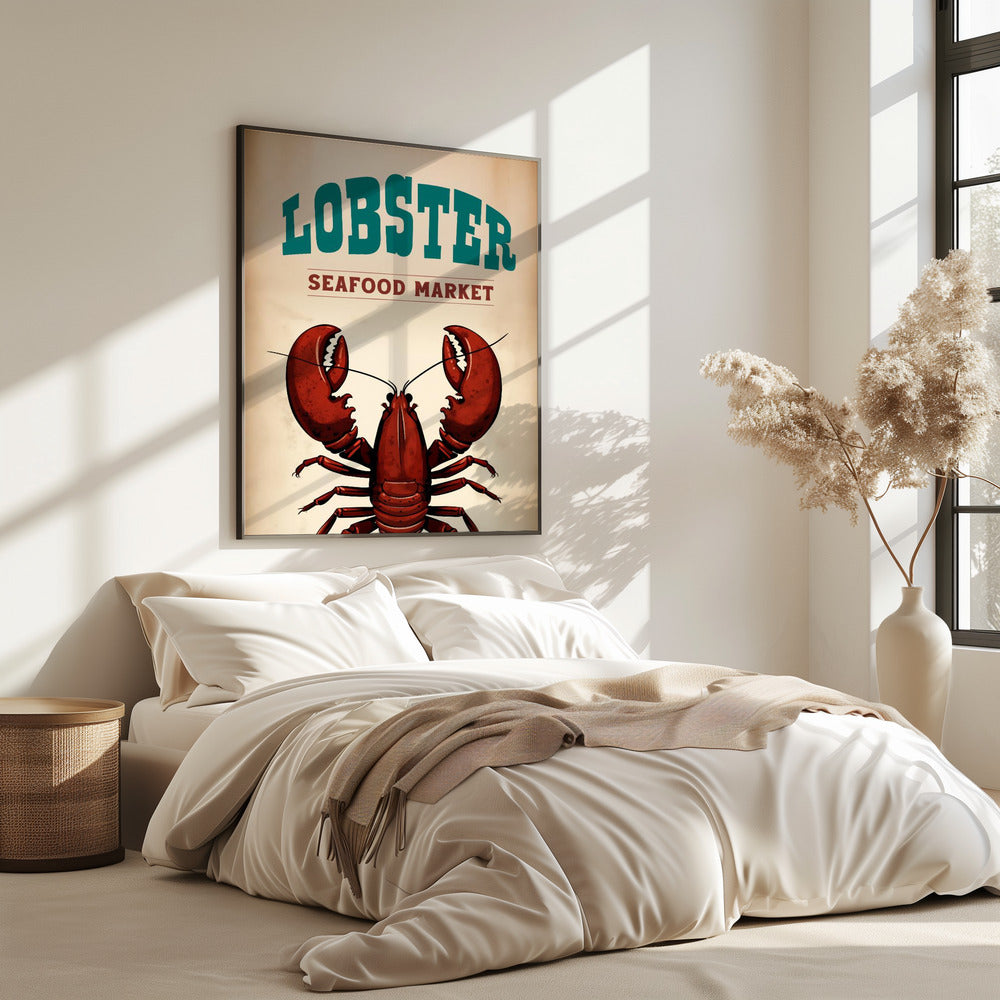 Hummer-Meeresfrüchtemarkt | Poster
