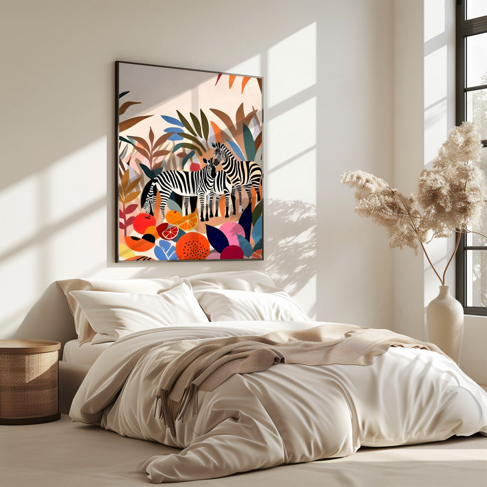 Drei Zebras | Poster