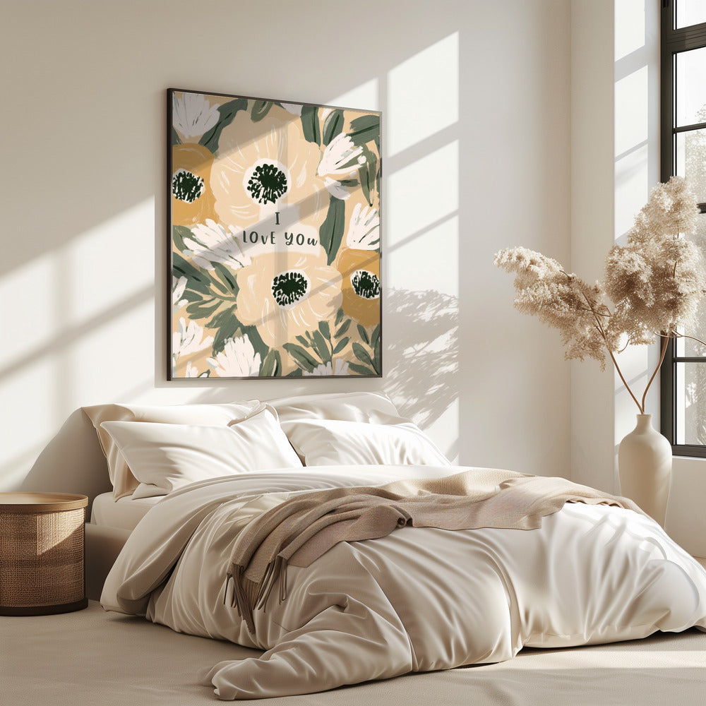 Florale Liebesbotschaft | Poster