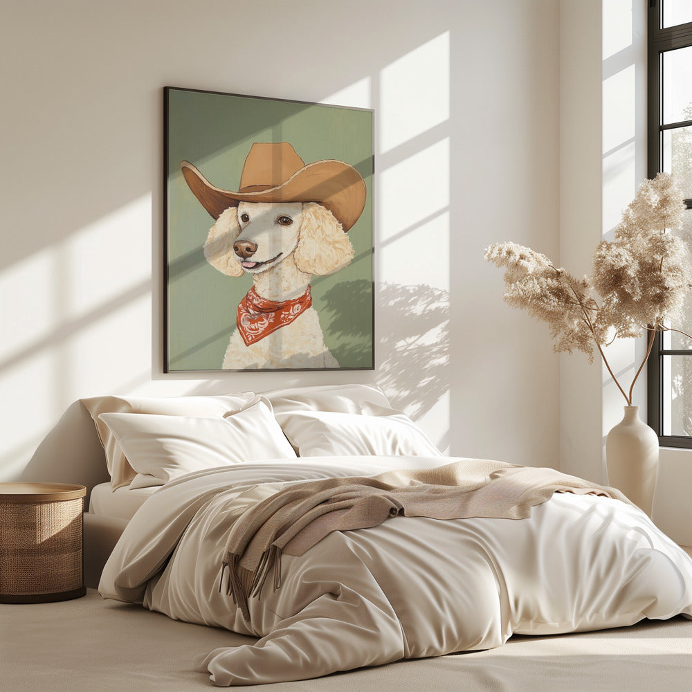 Cowboy-Pudel-Hund | Poster