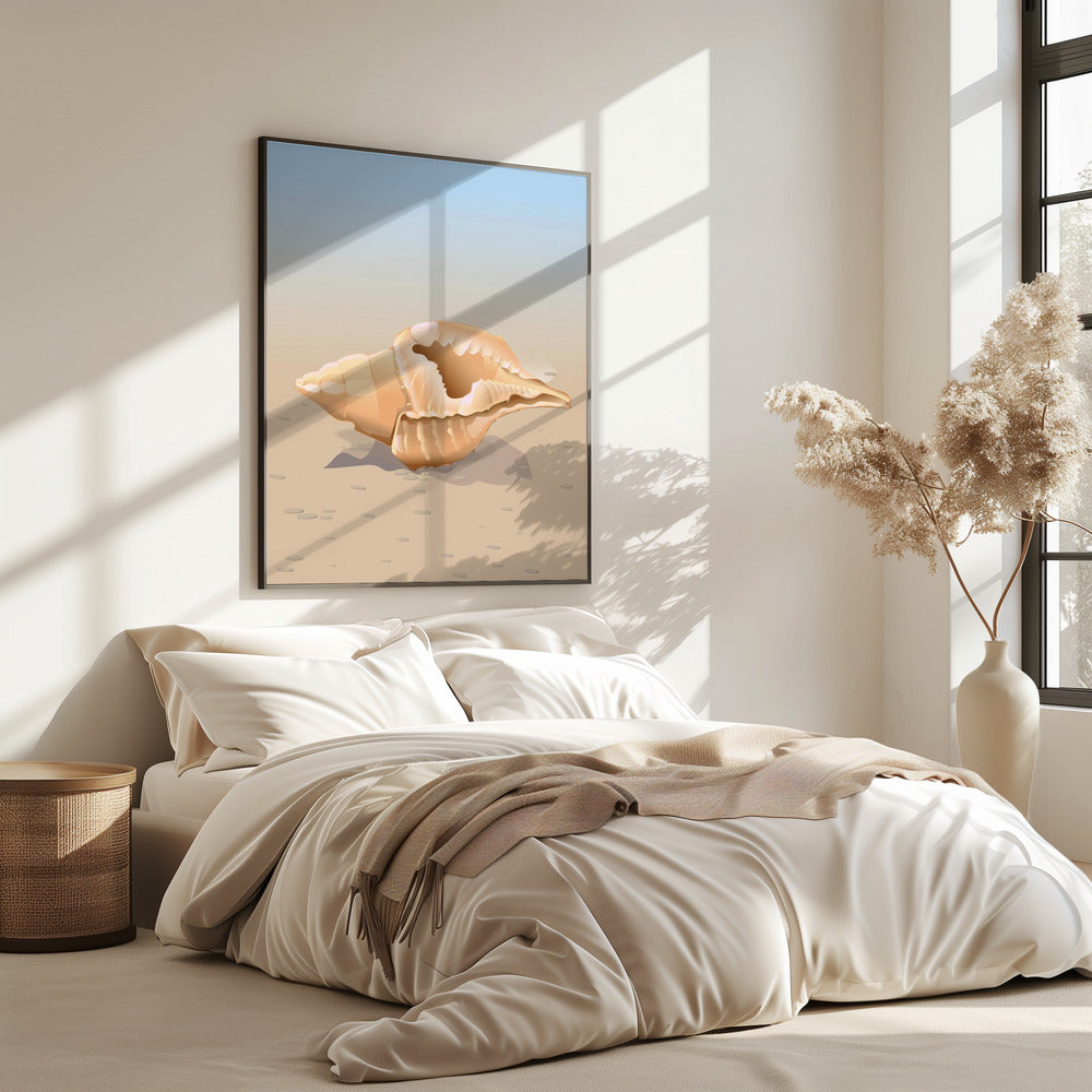 Muschel am Meer | Poster