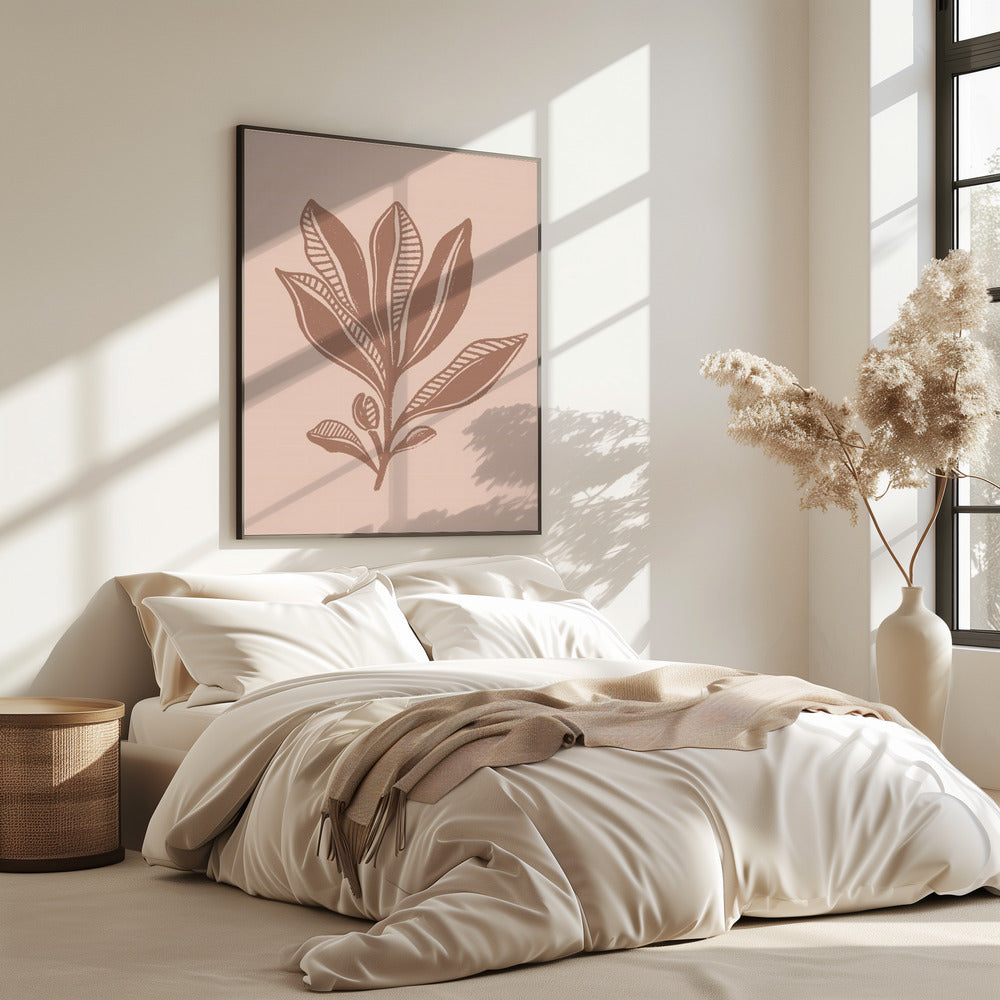 Mocha Foliage | Poster