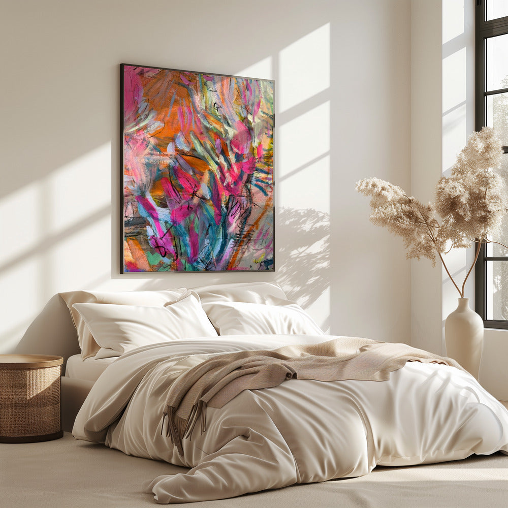 Pink abstract petals | Poster