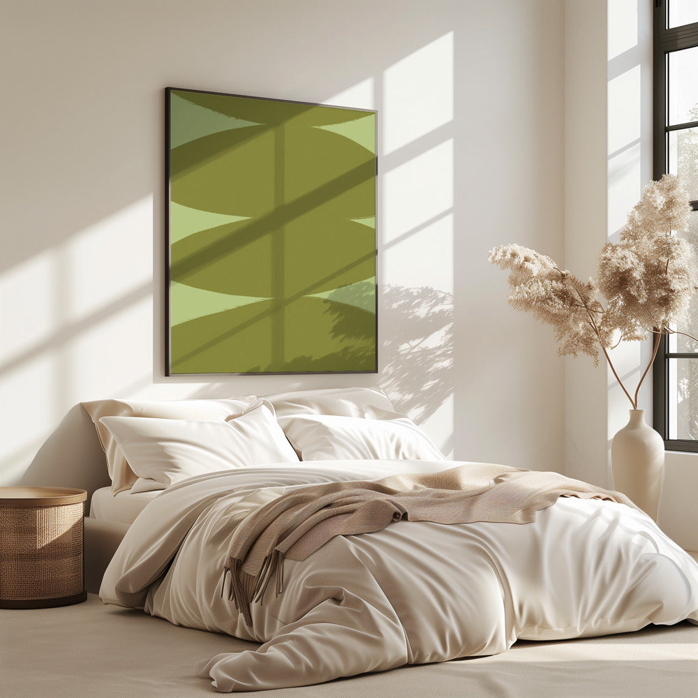 Green Harmony Shapes | Poster
