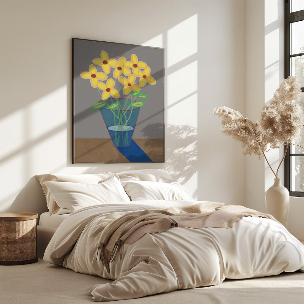 Gänseblümchen in der Vase | Poster