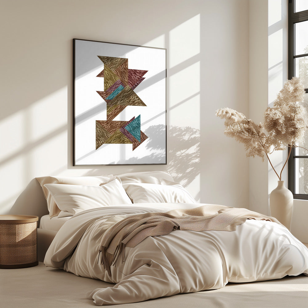 Mokka Textural Abstract 2 | Poster
