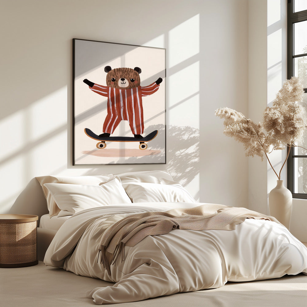 Skaterbär Freude | Poster