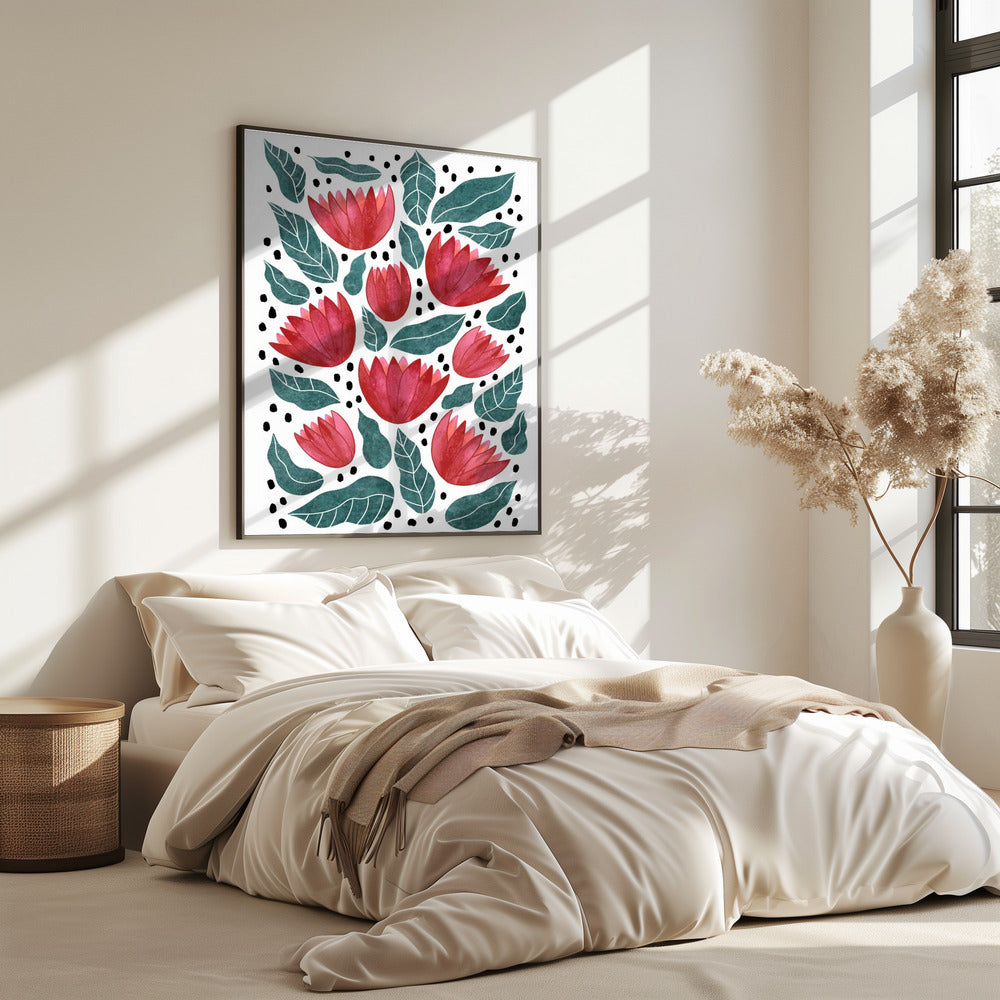 Red flowers II | Poster